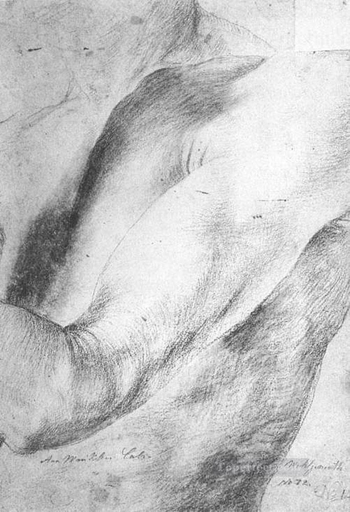 前腕の研究 ルネッサンス マティアス グリューネヴァルト油絵